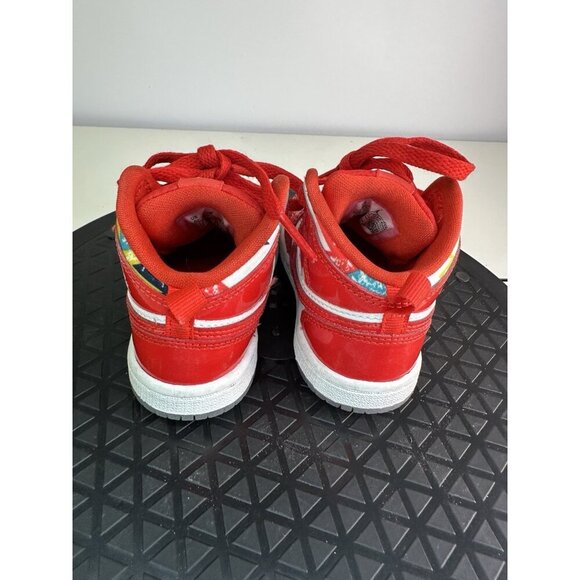 Nike Air Jordan Retro 1 Mid SE 'Barcelona Sweater' Size 6C GS Kids DC7250 600 - Picture 5 of 8